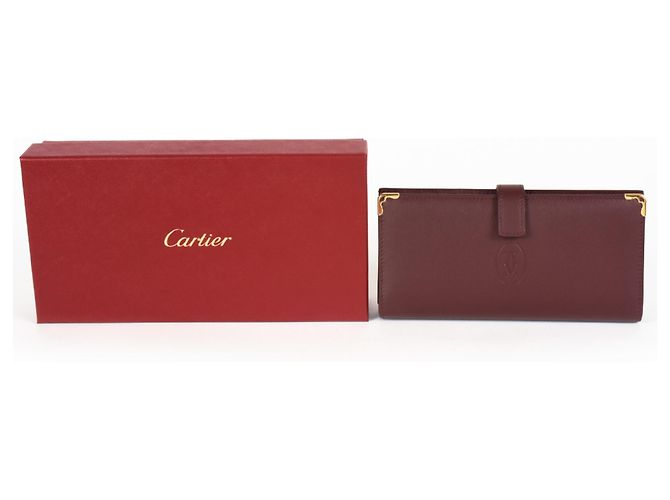Cartera Larga Must Do de Cartier en Cuero Rojo Roja - vista 8