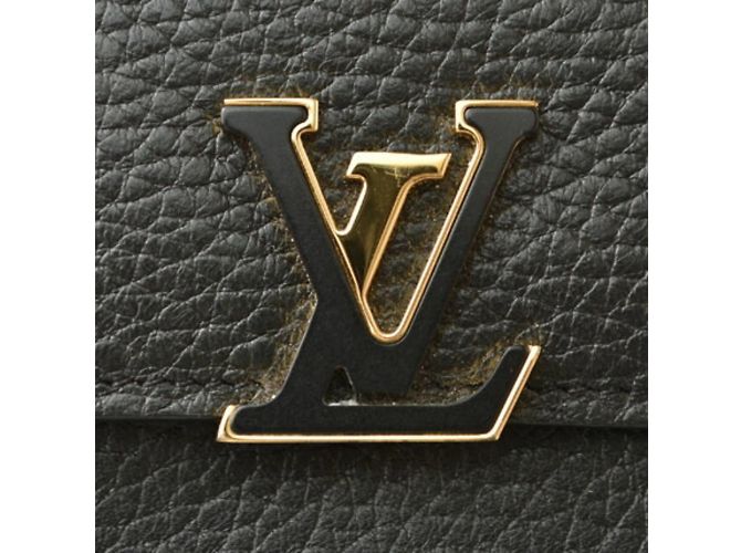 Capucines Billetera plegable Taurillon Noir Louis Vuitton Negro - vista 12