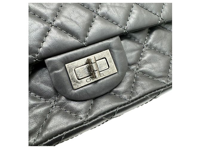 Timeless Borsa a spalla con catena Matelassé Chanel Grigio antracite - vista 11