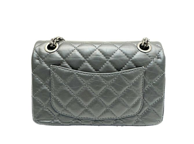 Timeless Borsa a spalla con catena Matelassé Chanel Grigio antracite - vista 2