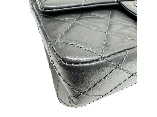 Timeless Borsa a spalla con catena Matelassé Chanel Grigio antracite - vista 6