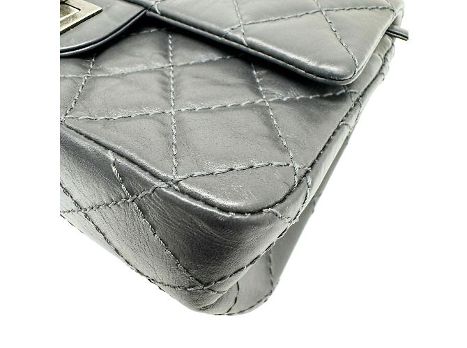 Timeless Borsa a spalla con catena Matelassé Chanel Grigio antracite - vista 7