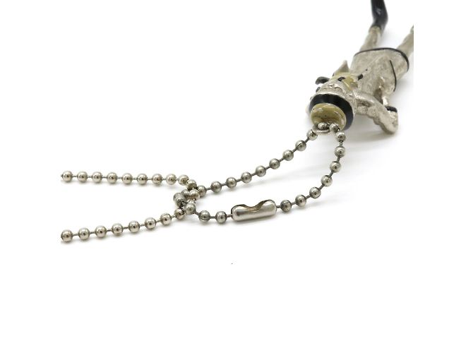 Collana di bambola Chanel Mademoiselle Nero Argento Beige - vista 7