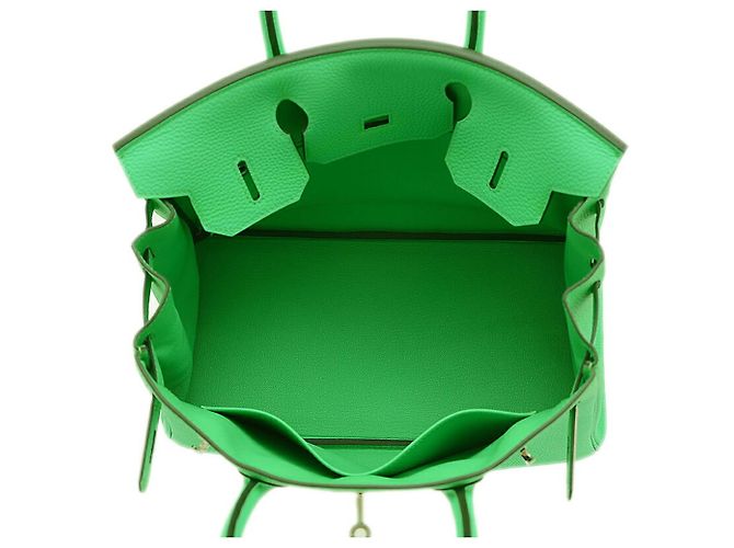 Sac à main Hermès Birkin 30 en cuir Togo Vert - vue 5