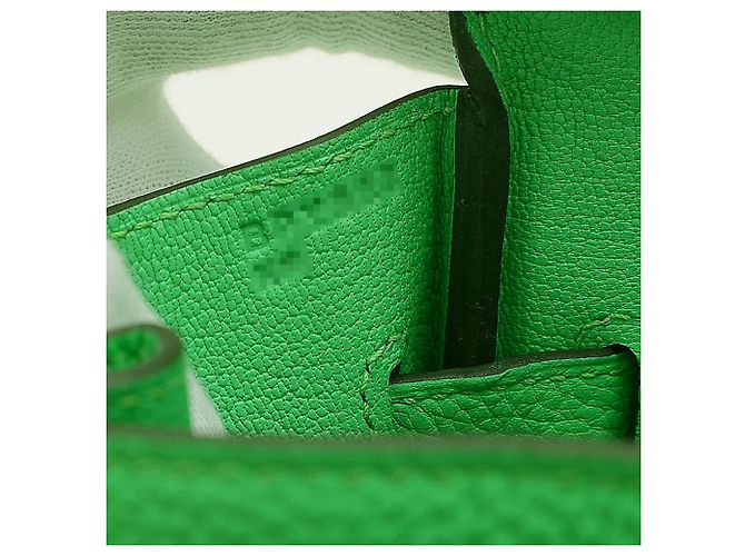 Sac à main Hermès Birkin 30 en cuir Togo Vert - vue 7