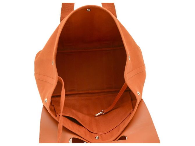 Hermès Borsa Hermes Valparaiso MM Arancione - vista 4