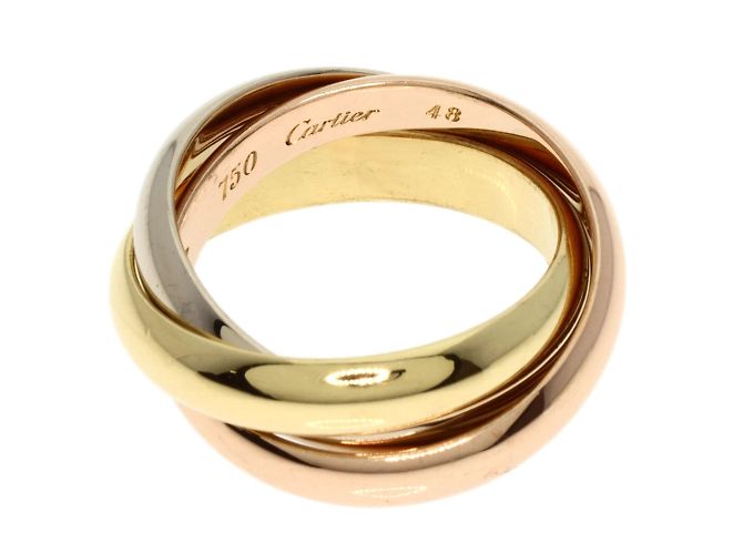 Anillo Cartier Trinity #48 en oro amarillo de 18 quilates - vista 3