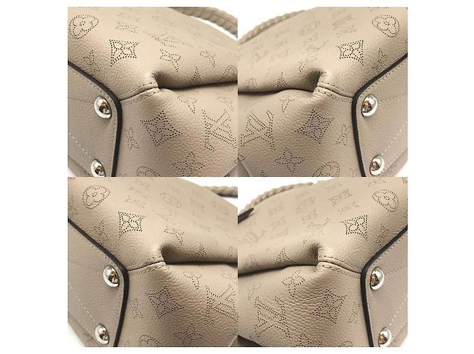 Mahina Babylone Borsa a Spalla Babylon Chain BB di Louis Vuitton Beige - vista 3