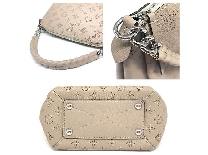 Mahina Babylone Borsa a Spalla Babylon Chain BB di Louis Vuitton Beige - vista 4