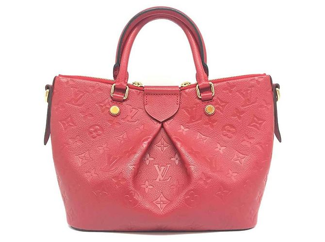 Borsa Louis Vuitton Mazarine PM Monogram Empreinte Rosso - vista 2