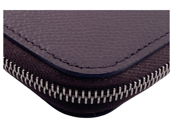 Monedero de seda Azap en cuero Epsom de Hermès Castaño Beige - vista 6