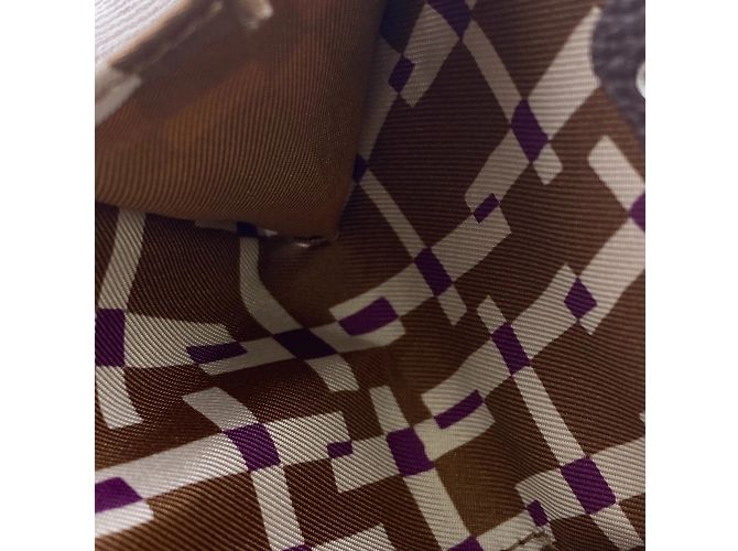 Monedero de seda Azap en cuero Epsom de Hermès Castaño Beige - vista 9