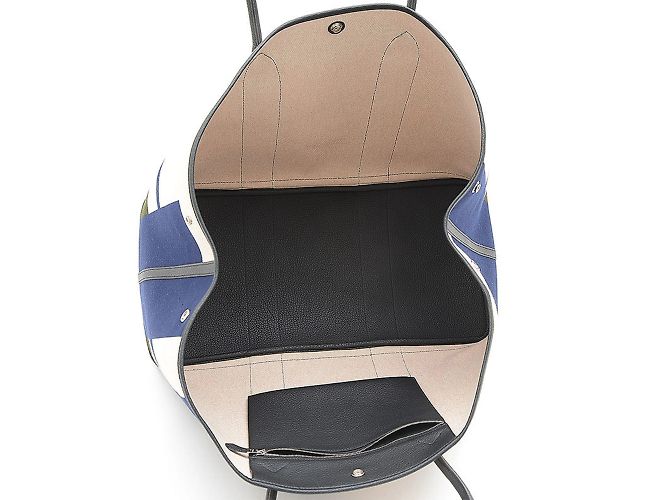 Hermès Borsa Voyage GM 49 di Hermes Garden Nero Multicolore - vista 4
