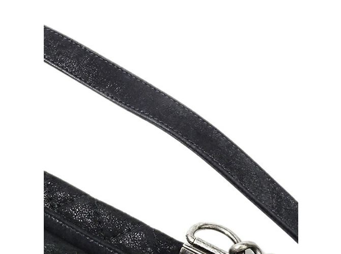Borsa Tote Chanel Boy in suede nero - vista 16