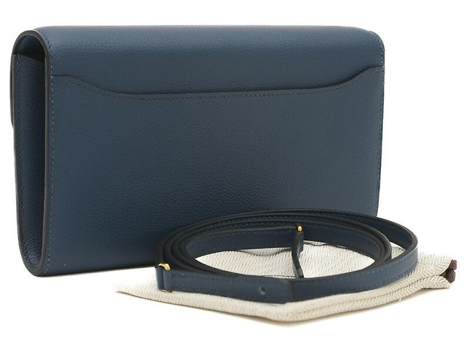 Hermès Cartera larga Hermes Constance To-Go Azul - vista 2