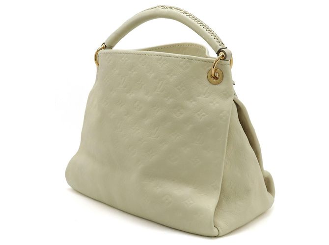 Borsa a Spalla Artsy MM in Monogram Empreinte Louis Vuitton Bianco - vista 3