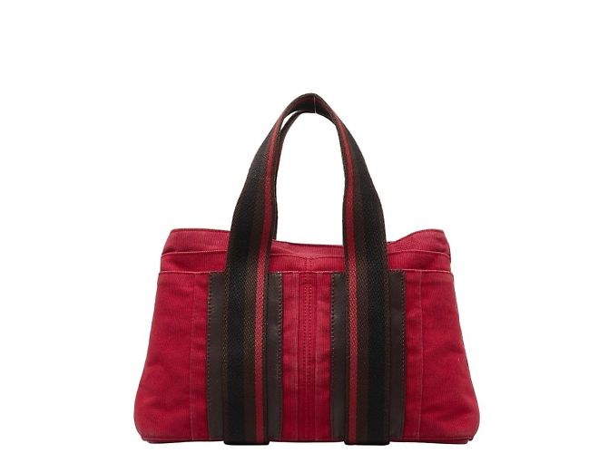Hermès Borsa tote Hermes Troca Horizontal MM Marrone Rosso - vista 2