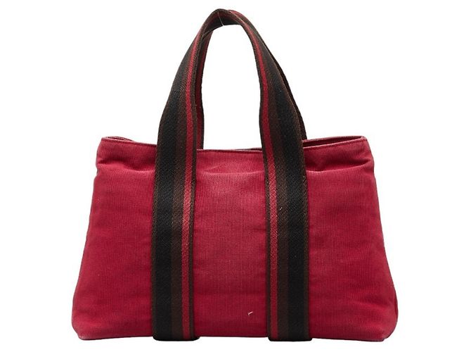 Hermès Borsa tote Hermes Troca Horizontal MM Marrone Rosso - vista 4