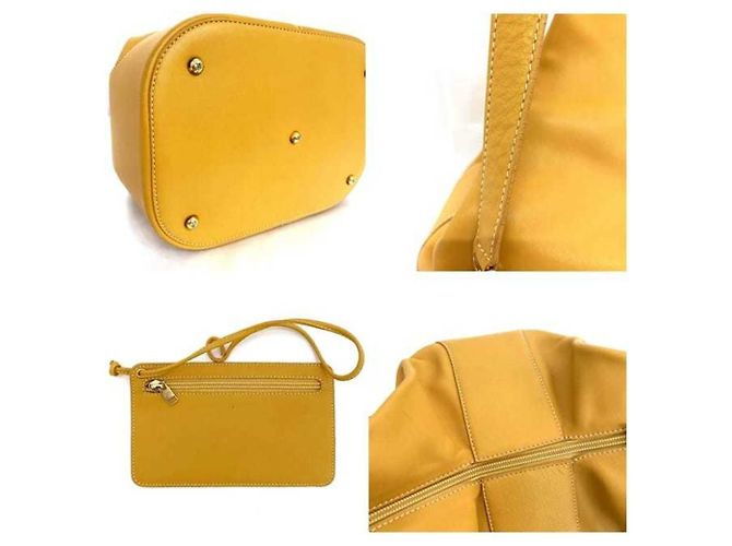 Borsa a spalla in pelle Loewe Anton Arancione - vista 11