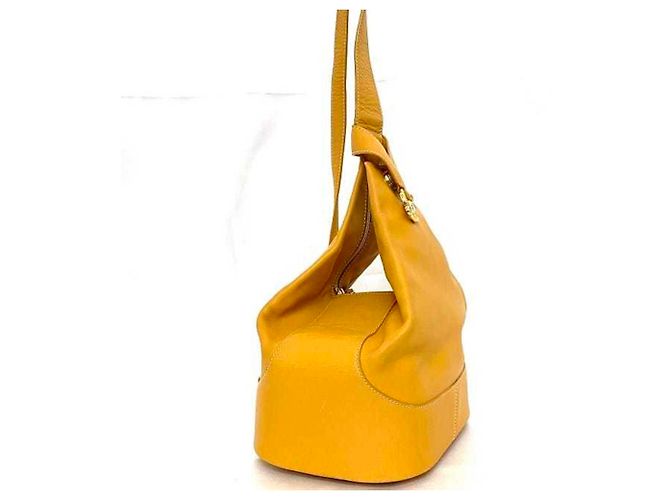 Borsa a spalla in pelle Loewe Anton Arancione - vista 4