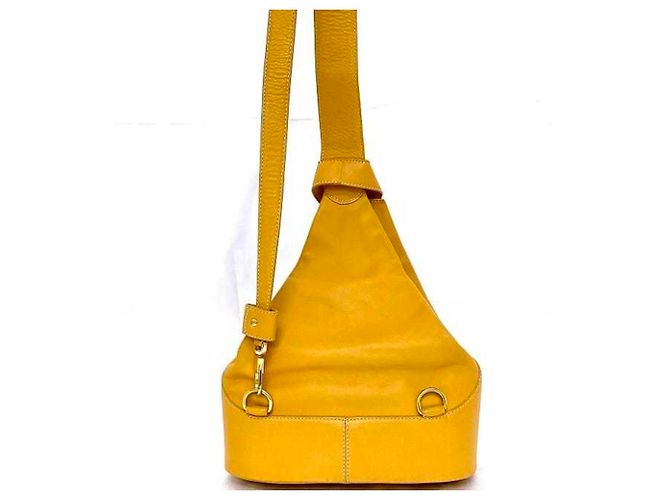Borsa a spalla in pelle Loewe Anton Arancione - vista 5
