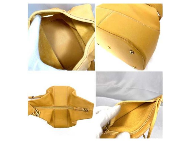 Borsa a spalla in pelle Loewe Anton Arancione - vista 7