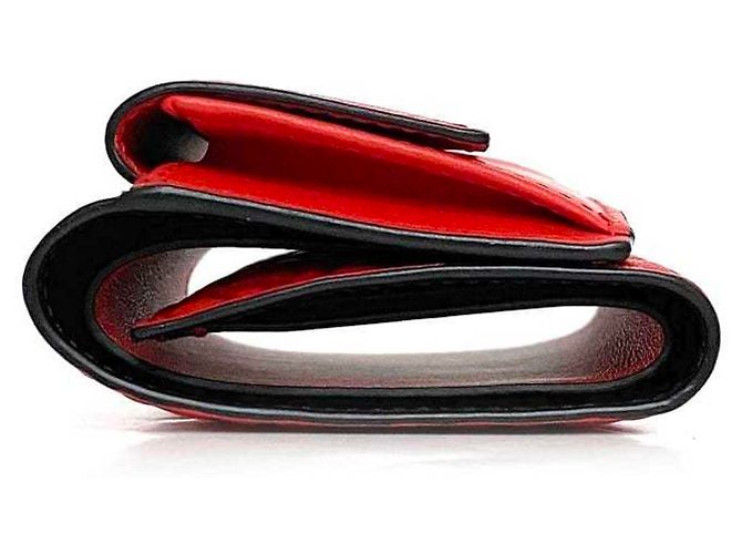 Loewe rotes Leder Dreifach-Wallet - Ansicht 4