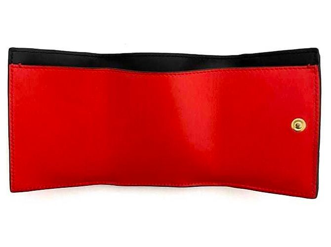 Loewe rotes Leder Dreifach-Wallet - Ansicht 6
