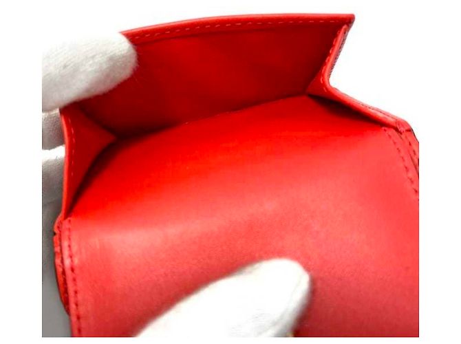 Loewe rotes Leder Dreifach-Wallet - Ansicht 7