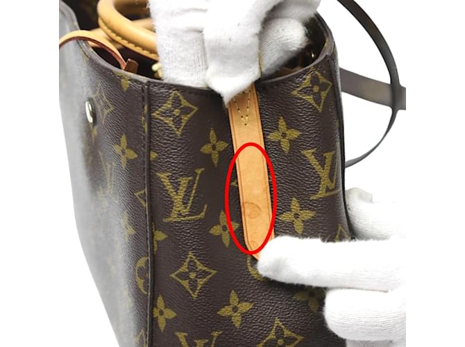Borsa a Spalla Montaigne BB Monogramma Louis Vuitton Marrone - vista 12