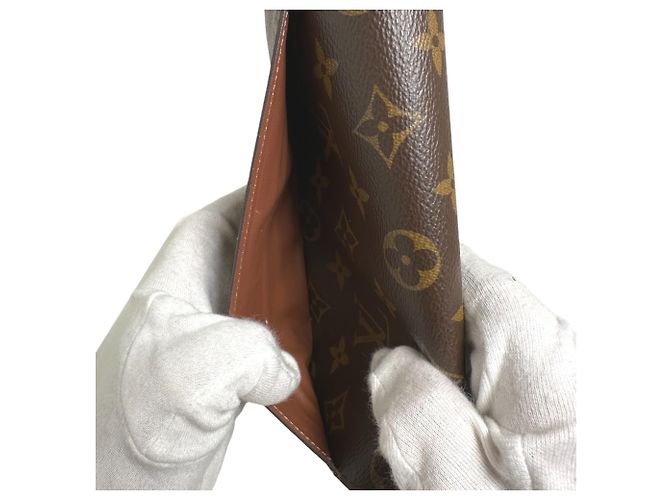 Cartera Larga Sarah Monograma Louis Vuitton Castaño - vista 15