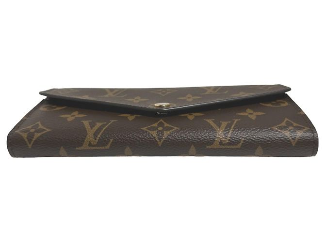 Cartera Larga Sarah Monograma Louis Vuitton Castaño - vista 5