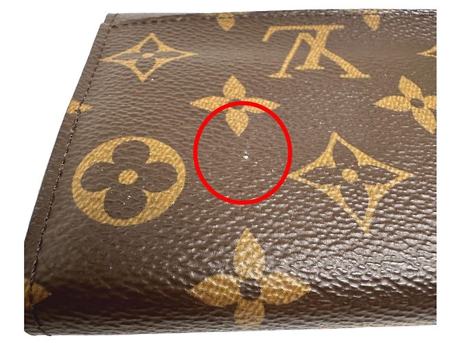 Cartera Larga Sarah Monograma Louis Vuitton Castaño - vista 7