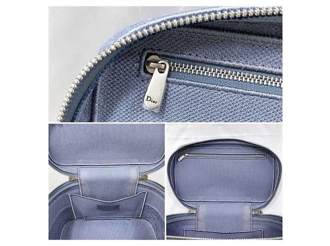 Hellblaue Canvas-Handtasche Christian Dior - Ansicht 10