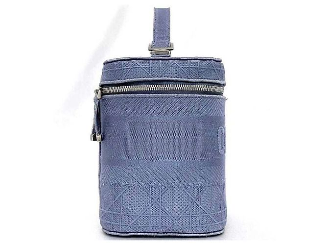 Hellblaue Canvas-Handtasche Christian Dior - Ansicht 3
