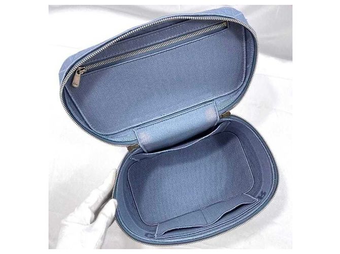 Hellblaue Canvas-Handtasche Christian Dior - Ansicht 6