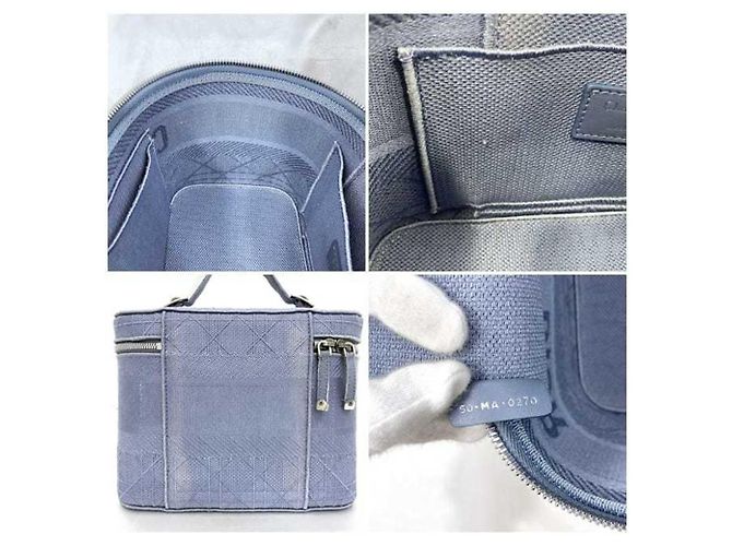 Hellblaue Canvas-Handtasche Christian Dior - Ansicht 9