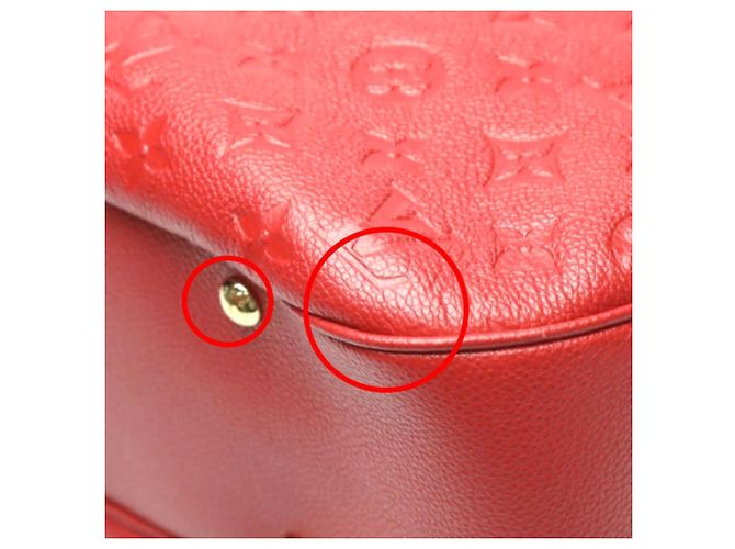 Bolsa Spontini em Monogram Empreinte Louis Vuitton Vermelho - vista 10