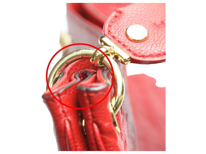 Bolsa Spontini em Monogram Empreinte Louis Vuitton Vermelho - vista 17