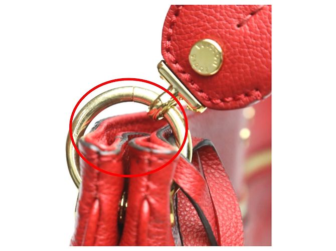 Bolsa Spontini em Monogram Empreinte Louis Vuitton Vermelho - vista 18
