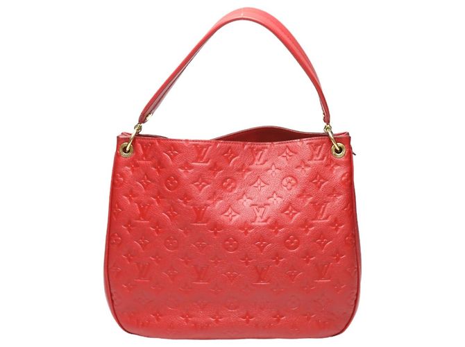 Bolsa Spontini em Monogram Empreinte Louis Vuitton Vermelho - vista 3