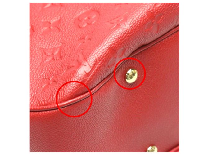 Bolsa Spontini em Monogram Empreinte Louis Vuitton Vermelho - vista 7