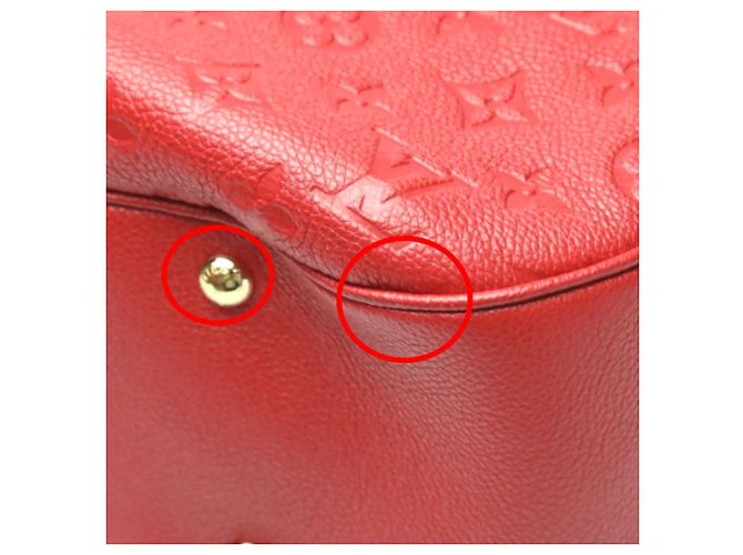 Bolsa Spontini em Monogram Empreinte Louis Vuitton Vermelho - vista 8