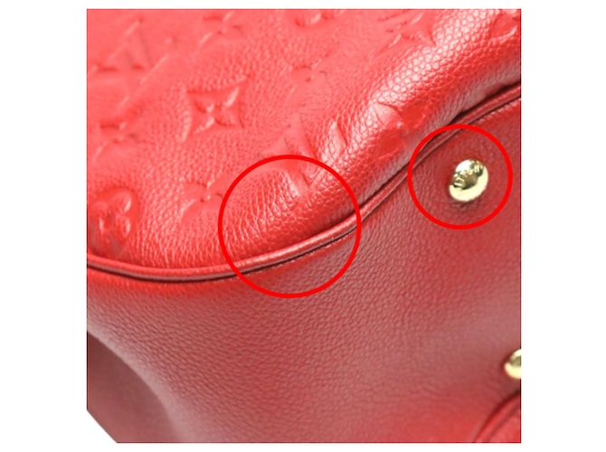 Bolsa Spontini em Monogram Empreinte Louis Vuitton Vermelho - vista 9