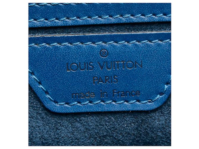 Borsa Epi Soufflot Louis Vuitton Blu - vista 11