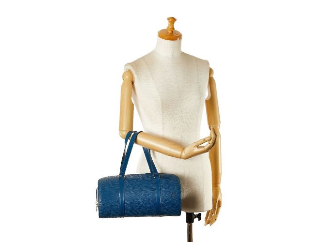 Borsa Epi Soufflot Louis Vuitton Blu - vista 14