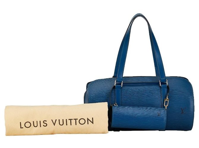 Borsa Epi Soufflot Louis Vuitton Blu - vista 2