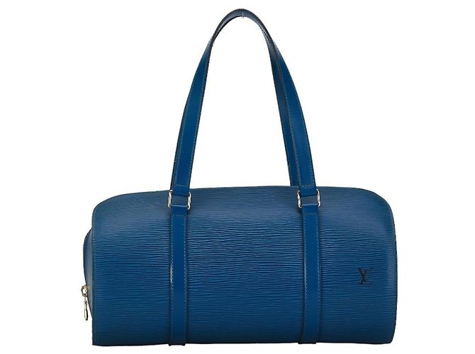 Borsa Epi Soufflot Louis Vuitton Blu - vista 3