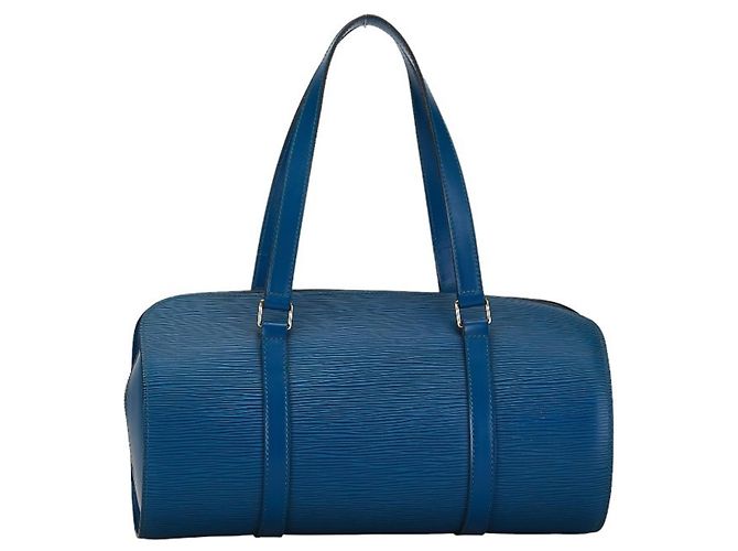 Borsa Epi Soufflot Louis Vuitton Blu - vista 5