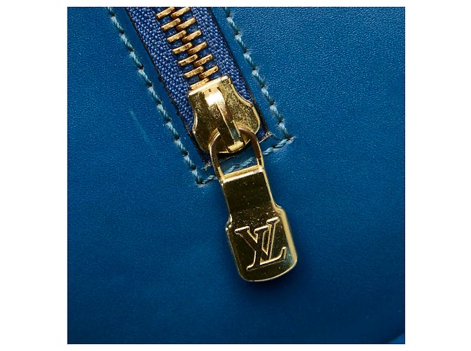 Borsa Epi Soufflot Louis Vuitton Blu - vista 9